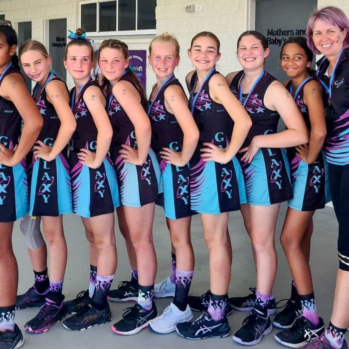 Galaxy Netball Club Junior Girls Team Photo