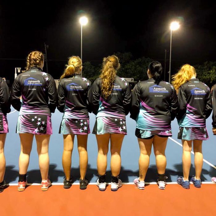 Galaxy Netball Club Team Photo from back